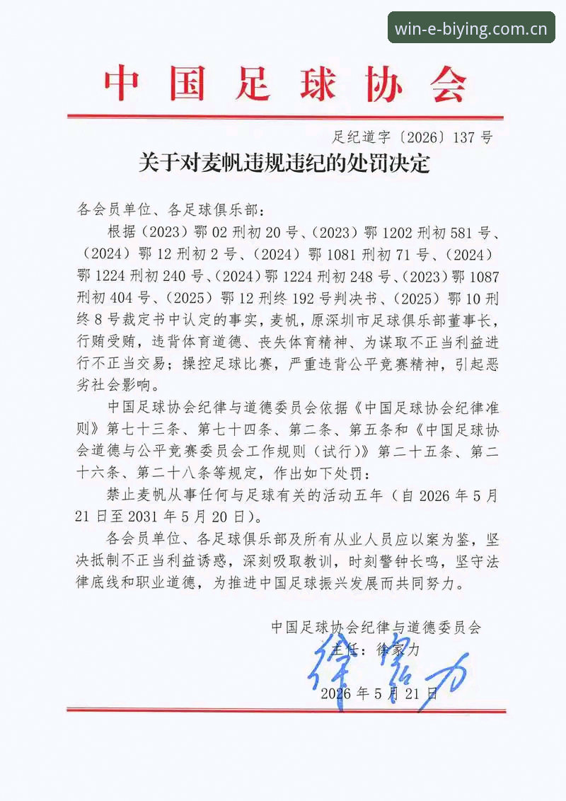 必赢亚州安全吗下载不了怎么办 中国足协第三批禁足名单深度解析:从行业乱象看足球生态重建指南